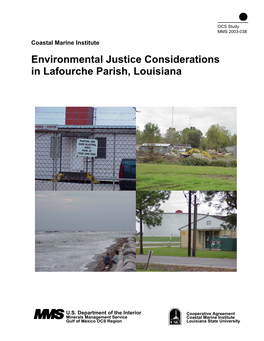 Environmental Justice Considerations in Lafourche Parish, Louisiana
