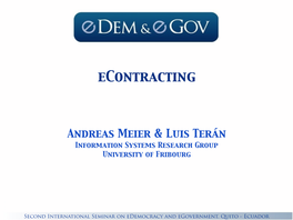 Econtracting