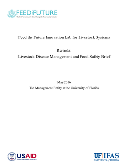 Rwanda: Livestock Disease Management and Food Safety Brief