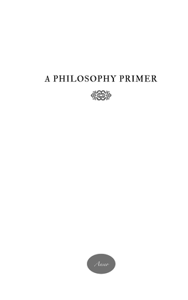 A Philosophy Primer