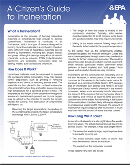 A Citizen's Guide to Incineration