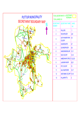 Puttur Municipality Secretariat Boundary