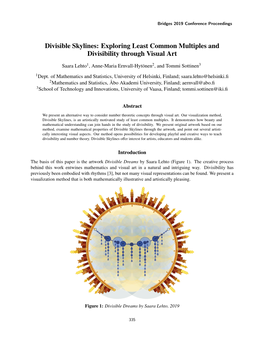 Exploring Least Common Multiples and Divisibility Through Visual Art