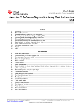 Hercules™ Diagnostic Library Test Automation