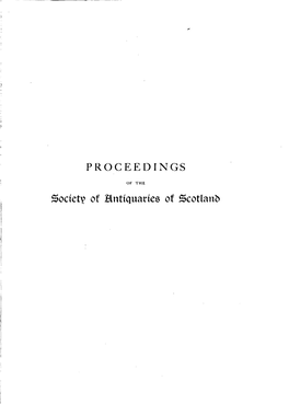 Society of Hnttquaries of Scotlanb