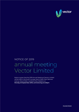 Notice of Annual Meeting