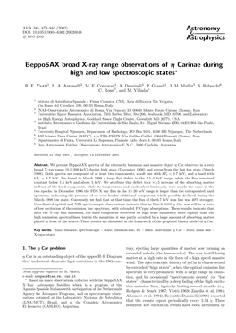 Astronomy & Astrophysics Bepposax