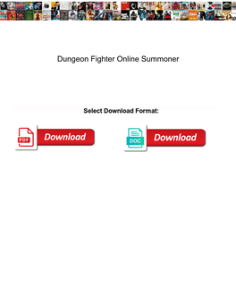 Dungeon Fighter Online Summoner