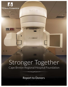 Stronger Together Cape Breton Regional Hospital Foundation