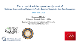 Can a Machine Infer Quantum Dynamics? Training a Recurrent Neural Network to Predict Quantum Trajectories from Raw Observation