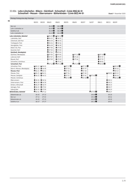 30.886 Lohn-Lüterkofen - Bibern - Gächliwil - Schnottwil - (Linie 886) Schnottwil - Messen - Oberramsern - Bätterkinden - (Linie 882) Stand: 9