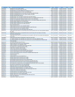 Code Qty Title Retail FOC In-Store Category Publisher 0521DC048