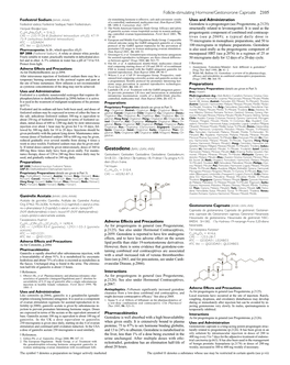 Follicle-Stimulating Hormone/Gestonorone Caproate 2105