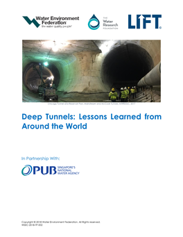 Deep Tunnels: Lessons Learned from Around the World