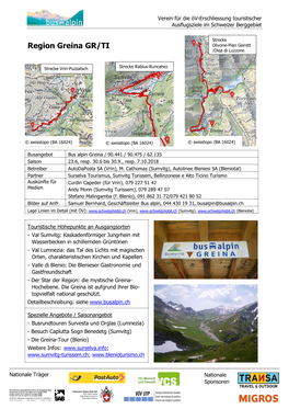 Region Greina GR/TI Olivone-Pian Geirett /Diga Di Luzzone