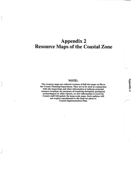 Appendix 2 Resource Maps of the Coastalzone