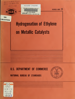 Hydrogenation of Ethylene on Metallic Catalysts