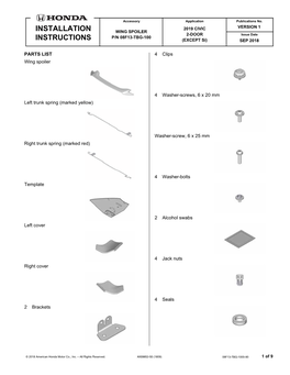 Installation Instructions