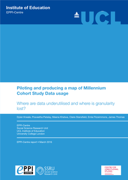 Piloting and Producing a Map of Millennium Cohort Study Data Usage