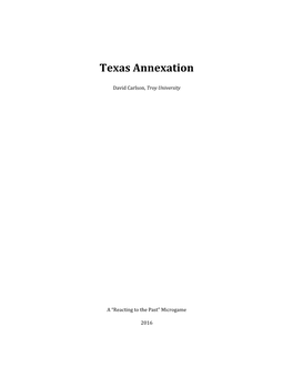 Texas Annexation