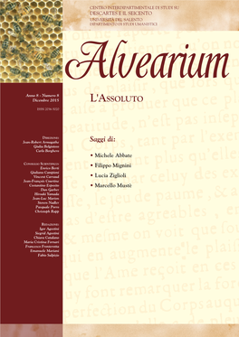 L'assoluto ISSN 2036-5020