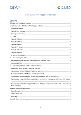 ISDA-Clarus RFR Adoption Indicator