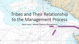 Tribes and Their Relationship to the Management Process Steve Joner – Makah Fisheries Management Columbia River Treaty Tribes