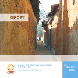 Where the Rain Falls˝ Project Case Study: India Results from Janjgir-Champa District, Chhattisgarh State