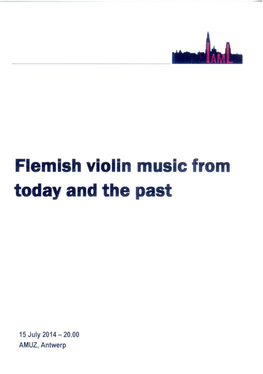 Flemish Violin Music from Today and the Past