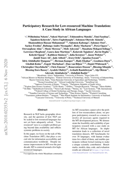 Arxiv:2010.02353V2 [Cs.CL] 6 Nov 2020