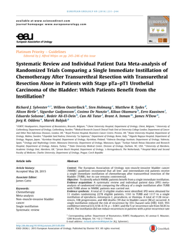 Systematic Review and Individual Patient Data Meta-Analysis Of
