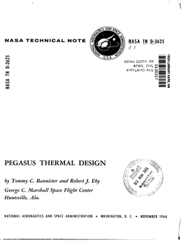 PEGASUS THERMAL DESIGN by Tommy C