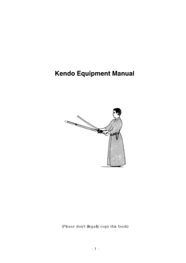 Kendo Equipment Manual