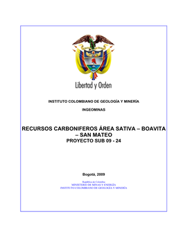 Boavita – San Mateo Proyecto Sub 09 - 24