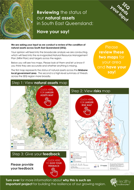 Natural Assets in South East Queensland: Have Your Say!