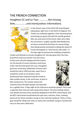 THE FRENCH CONNECTION Houghton CC and Le Tour …………..The Missing Links………………And More(Useless Information)