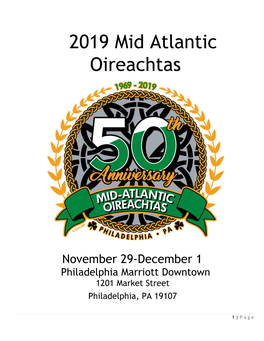 2019 Mid Atlantic Oireachtas