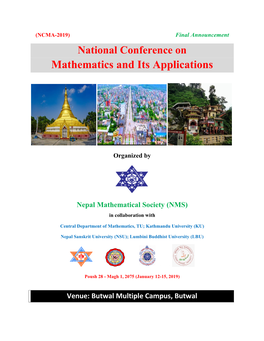 National Conference on Mathematics and Its Applications