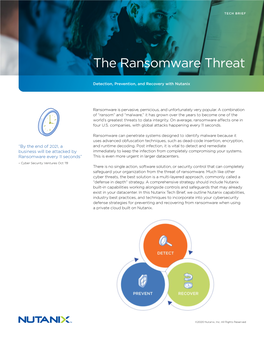 The Ransomware Threat