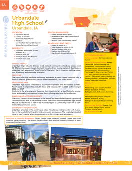 Urbandale High School Profile