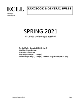 Ecll Spring 2021