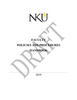 Faculty Policies and Procedures Handbook