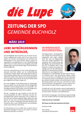 Zeitung Der Spd Gemeinde Buchholz