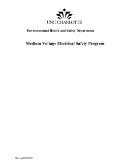 Medium Voltage Electrical Safety Program