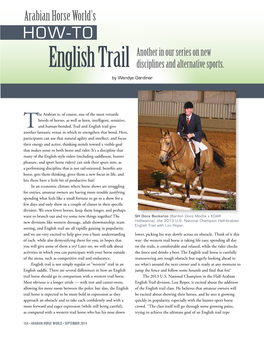 English Trail Disciplines and Alternative Sports