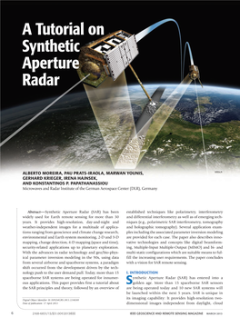 A Tutorial on Synthetic Aperture Radar