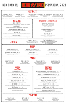 Birrav Menu Spring 21