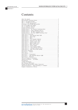 MICROCONTROLLER INTERFACING CIRCUITS 1 Section 3