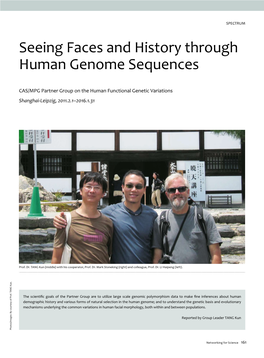 Seeing Faces and History Through Human Genome Sequences