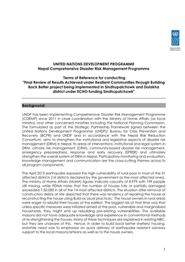 Tory Monitoring and Evaluation, Knowledge Management and Communication Are the Cross-Cutting Themes Across Its All Program Components